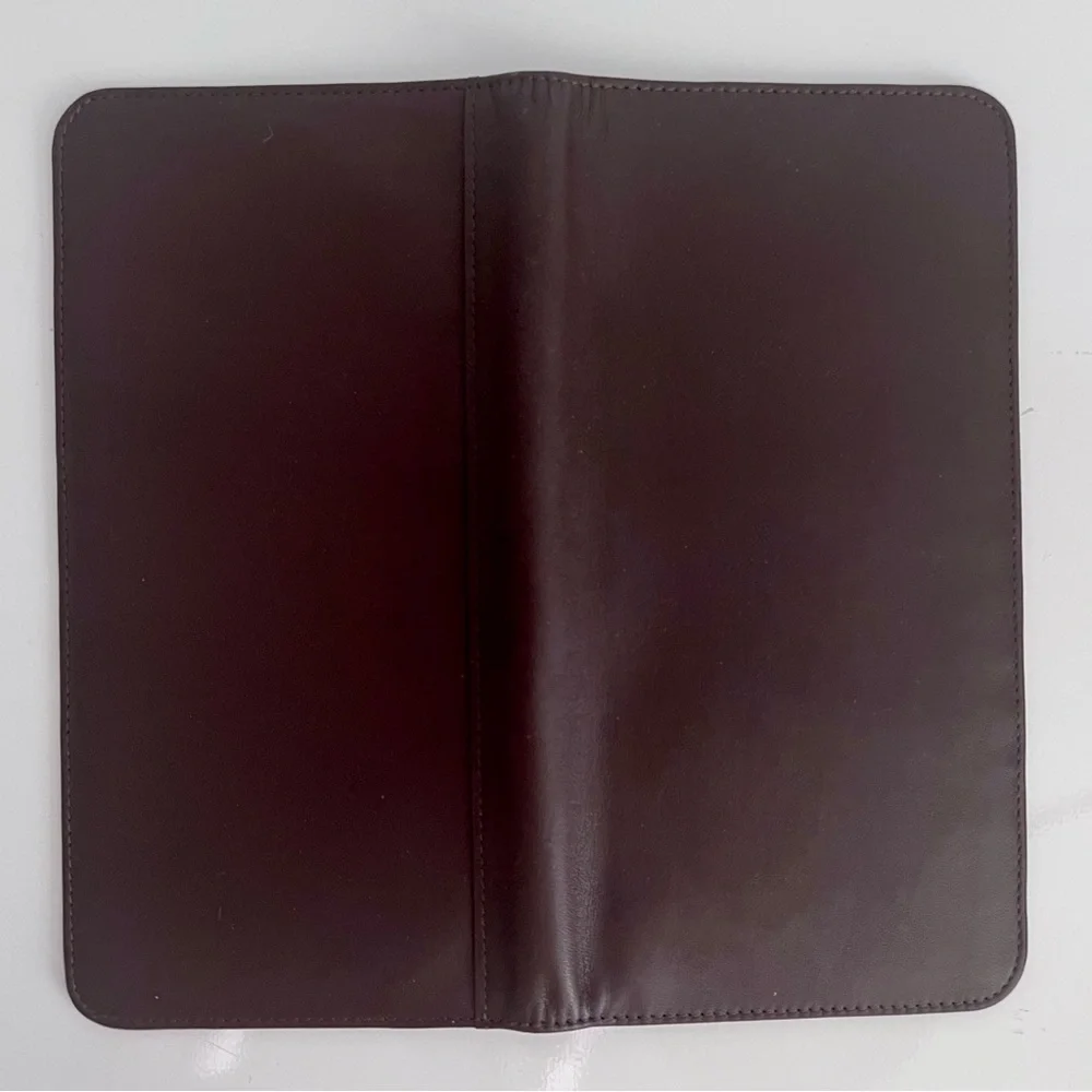 Men's Brown Leather Passport Wallet